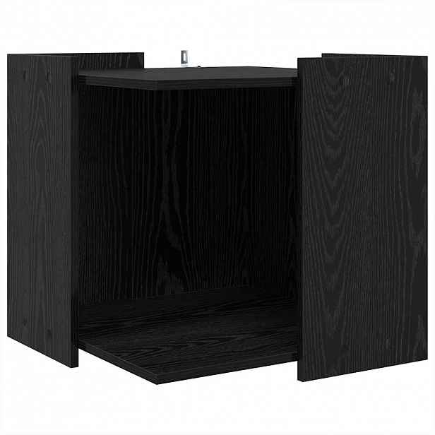 vidaXL Enclosure pro kočičí záchod Černý dub 53 x 53 x 51 cm