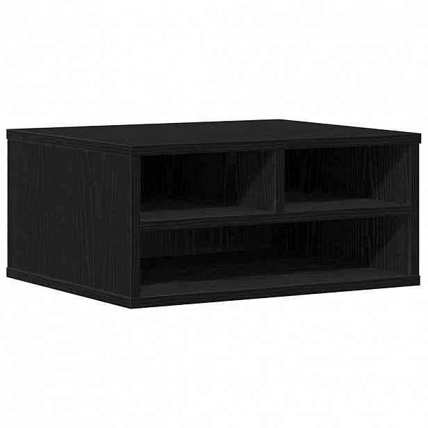 vidaXL Stojan na tiskárnu Černý dub 49 x 40 x 22,5 cm Kompozitní dřevo