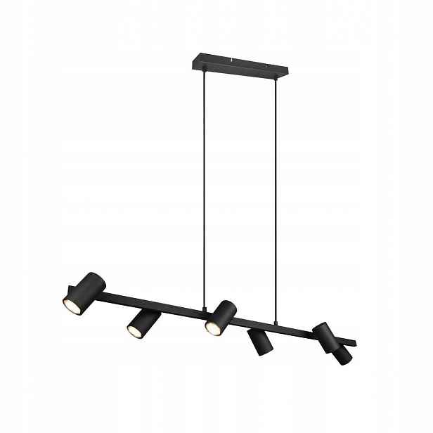 Závěsná lampa Stropní lustr Vantos 6xGU10 Černá Moderní Trio