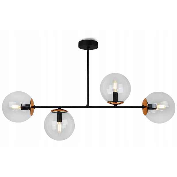 Závěsné Stropní Svítidlo Loftový Lustr Skleněné Glamour Koule Moderní