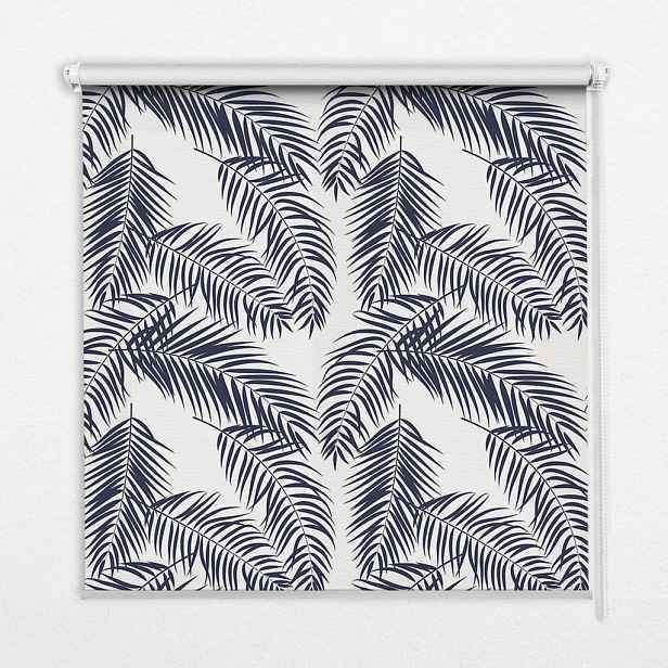 TULUP VNITŘNÍ roleta - okenní roleta - roleta - 60x140 cm - Listy kapradí