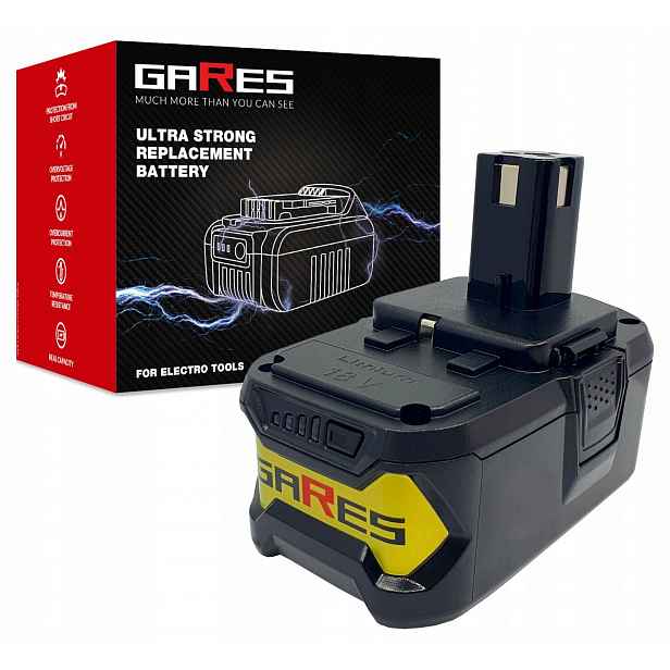 Akumulátor Gares pro Ryobi SA1802 CBLT1804 R18PD R18DDP 18V 5Ah