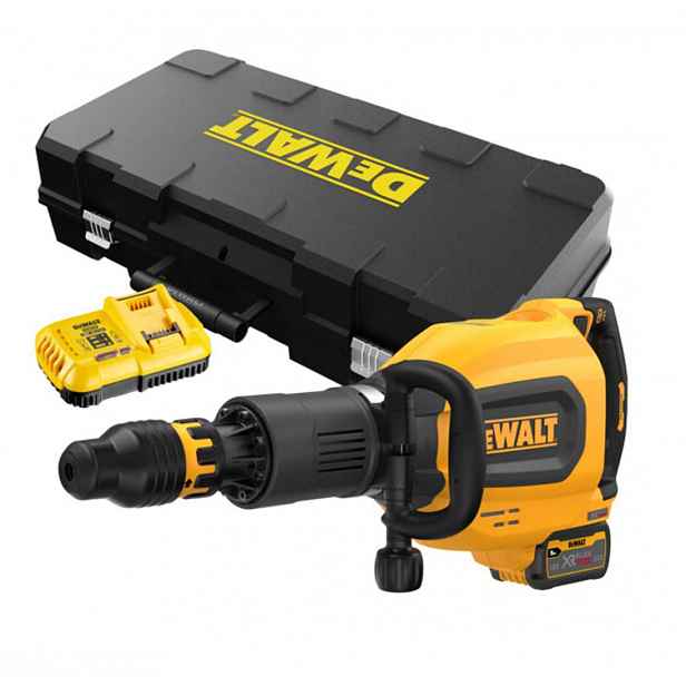 DeWALT - 54V AKU bourací kladivo SDS Max, 3x aku 9,0 Ah FLEXVOLT, nabíječka DCH911X3