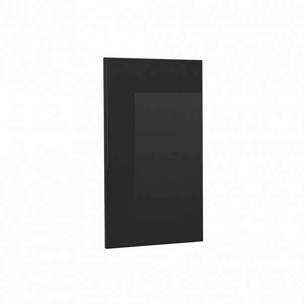 Vicco KUCHYŇSKÁ DVÍŘKA R-Line Černý vysoký lesk 36.4 x 59 cm nábytková čela pro rohovou závěsnou skříňku
