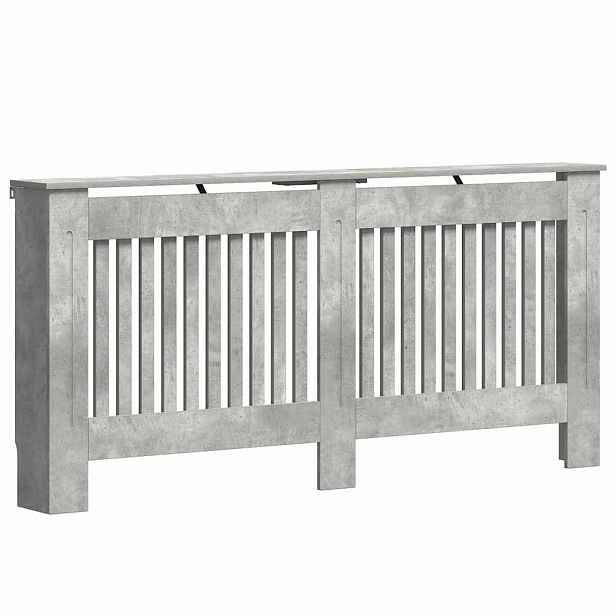 vidaXL Kryt radiátoru Betonově šedá 172 x 19 x 81,5 cm