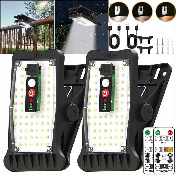 Led Zahradní Solární Lampy Do Garáží, Teras, Verand A Zahrad 2KS