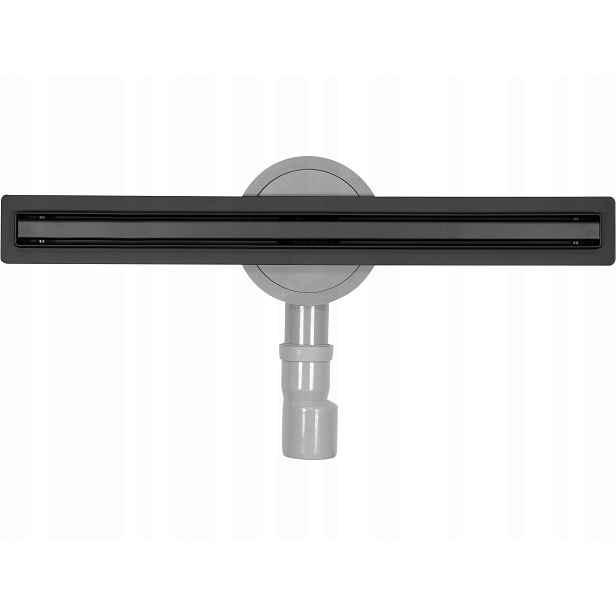 Lineární Odtok Fala Slim Black Nízký 70 cm Černý Sprchový 3 cm