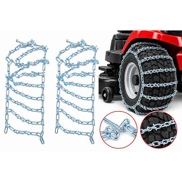 Sněhové Řetězy Slim 14X4.60-6 Pro Traktor Sněhové Frézy Na Kola 2 Ks