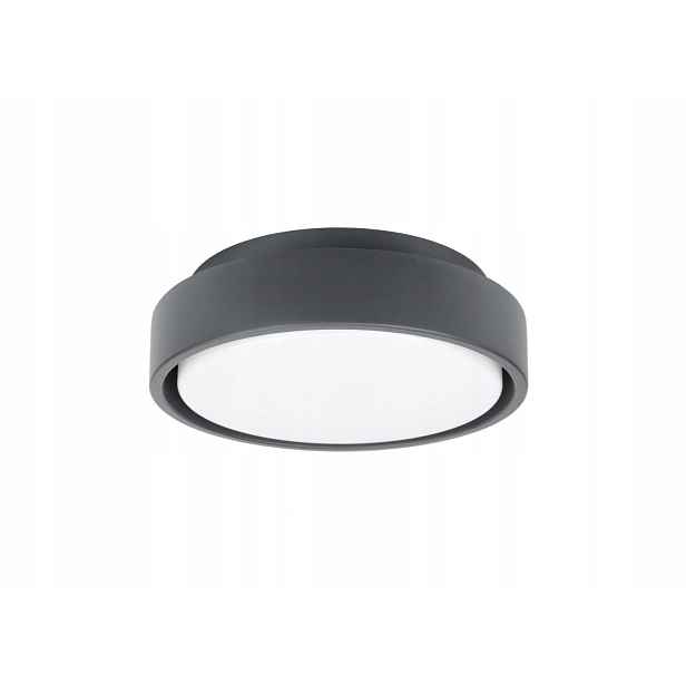 Stropní Svítidlo venkovní stropní kulatý 20 cm Led tmavě šedý 4000K IP65 Su-ma