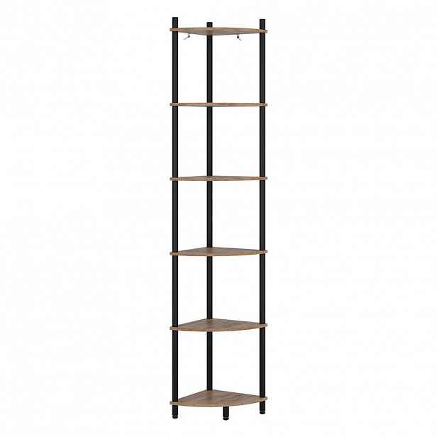 Vicco ROHOVÁ POLICE Bivio Zlatý dub power/antracit 29 x 163.5 cm se 6 úložnými přihrádkami
