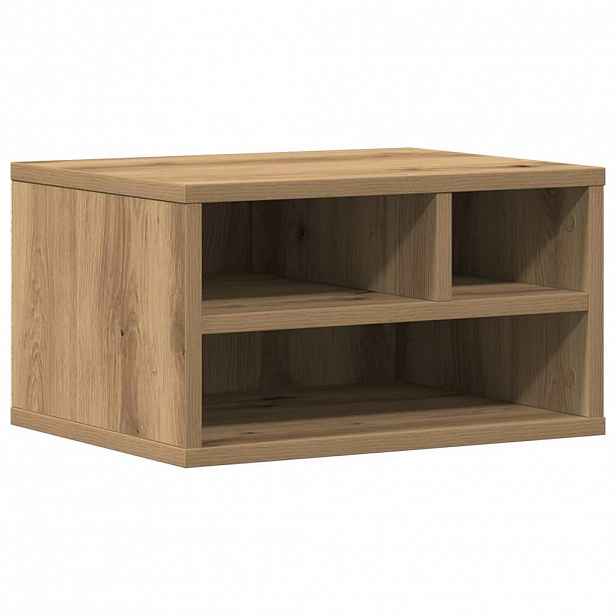 vidaXL Stojan na tiskárnu Artisanový dub 40 x 32 x 22,5 cm