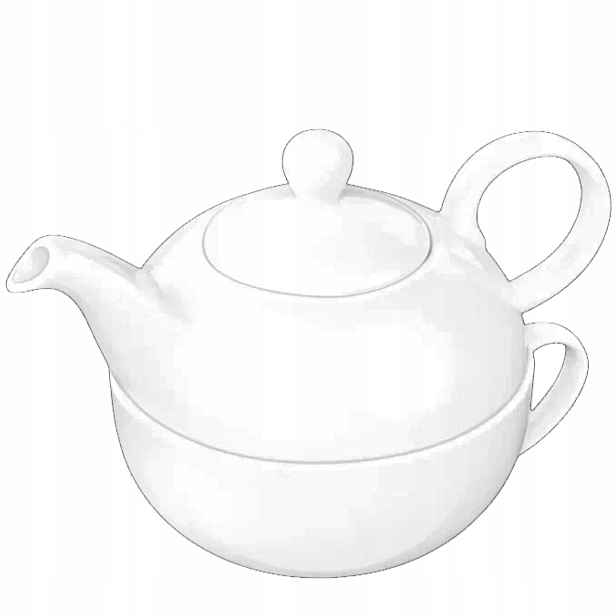Zázvor s porcelánovým šálkem Tea For One 375 ml a šálek 340 ml Wilmax