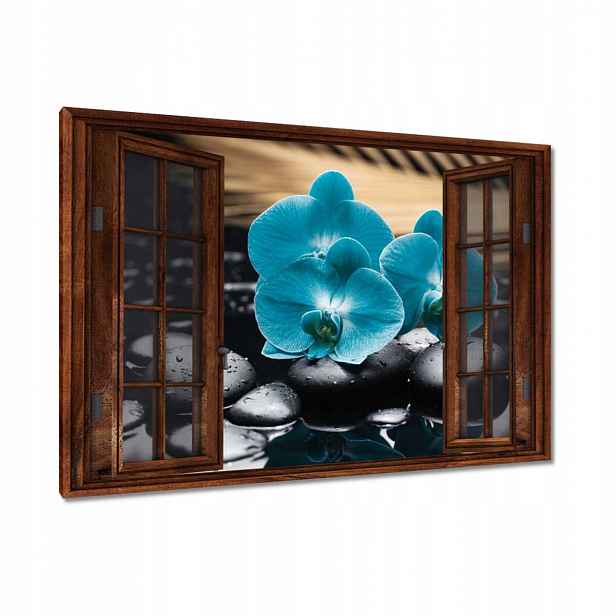 Obrazy 90x60 Tyrkysový orchidej Květina