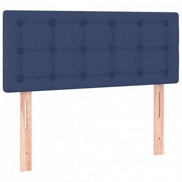 vidaXL Čelo postele modré 80 x 5 x 78/88 cm textil