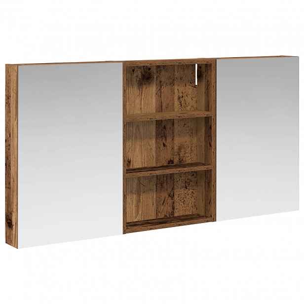 vidaXL Sada koupelnových skříněk 3 ks 120 x 10,5 x 60,5 cm