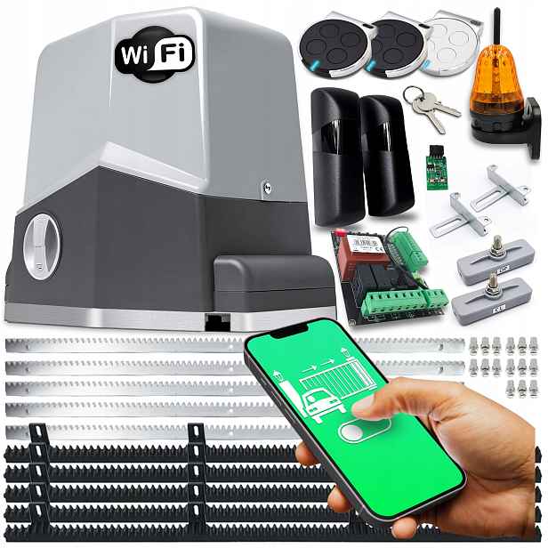 Set Pohon Pro Posuvnou Bránu lampa pohonu ovladače 600 kg Wifi automat