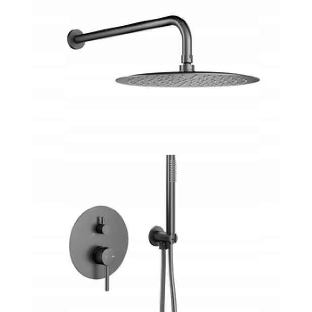 Kfa Podomítkový Sprchový Set S Baterií Moza, Gun Metal Grey Pvd