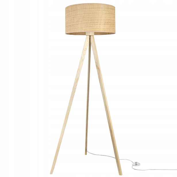 Stojací Lampa Trojnožková S Stínítkem Do Ložnice Obývacího Pokoje Japandi Boho