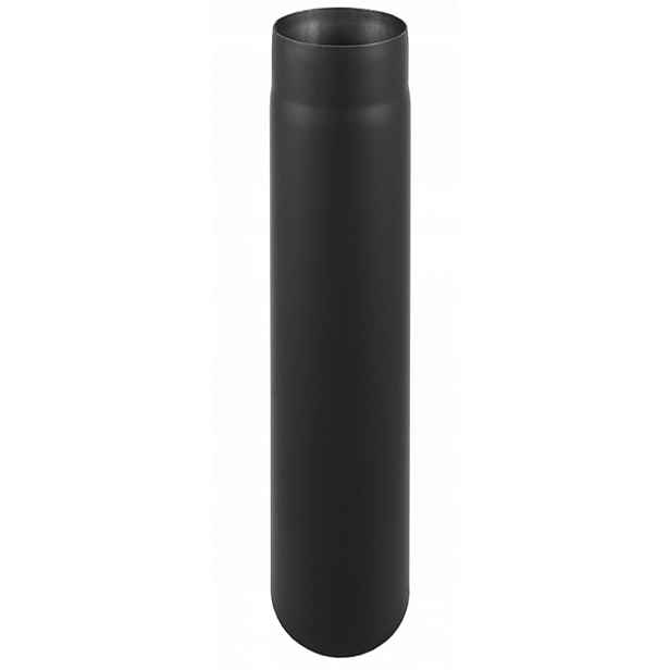 Trubka kouřová Fi 180/1000 mm Benzínová přípojka 1 m Černá Žáruvzdorná pro kozy