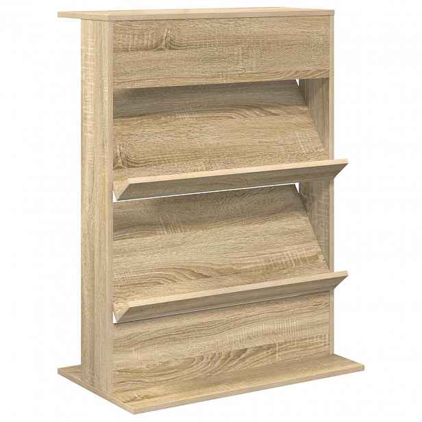 vidaXL Regál na časopisy Sonoma dub 70 x 41 x 96 cm Kompozitní dřevo