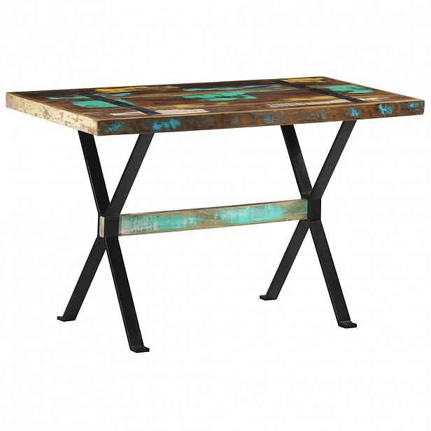 vidaXL Jídelní stůl 120 x 60 x 76 cm masivní recyklované dřevo