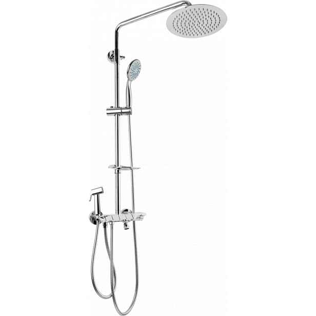 JB Sanitary Sprchová sestava s KLÁVESOVOU baterií, rozteč 150mm, průměr 20cm, s příslušenstvím SP 62 011 12 3