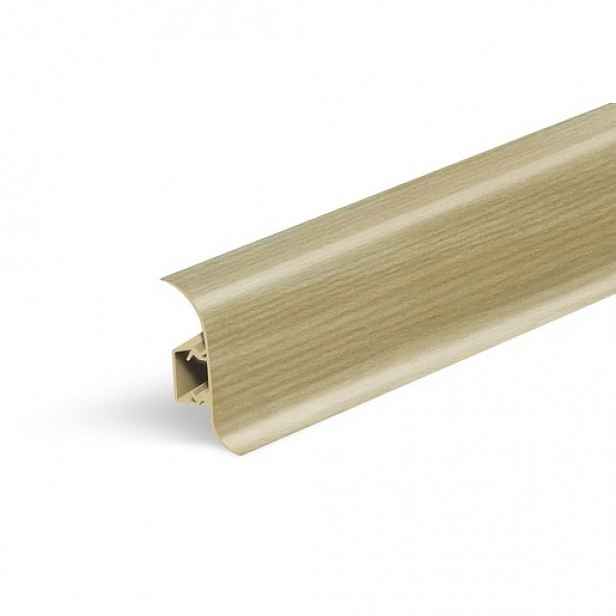 Lišta soklová Naturel popelavě pastelová , PVC délka 250 cm, výška hrany 56 mm, NATNGF079