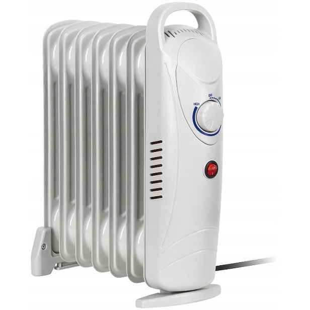 Olejový radiátor 7 žeber na Hustý olej 800W elektrický žebrový