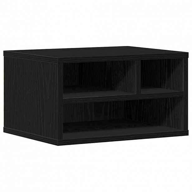 vidaXL Stojan na tiskárnu Černý dub 40 x 32 x 22,5 cm Kompozitní dřevo