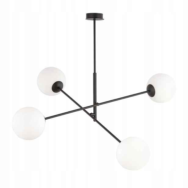 Lustr Emibig Linear 4 4xE14 10W Černý Bílý Regulace Světla