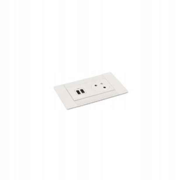 Zásuvka Multilink 2P+Z/USB Bílá Legrand 654770