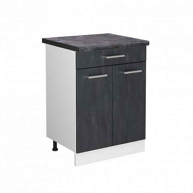 Vicco SPODNÍ SKŘÍŇKA KUCHYŇSKÉ LINKY R-Line Černý beton 60 cm PD Antracit