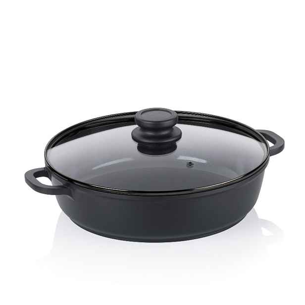 KELA Pánev Atura litý hliník černá 28 cm 3,5l KL-15178