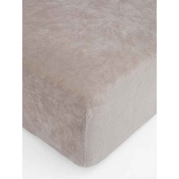 MKLuzkoviny.cz Prostěradlo mikroplyš Deluxe do postýlky 60 x 120 cm - cappuccino