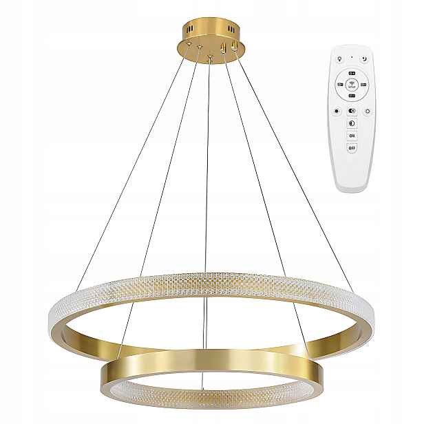 Toolight Lampa APP1772-CP Zlatá Broušená