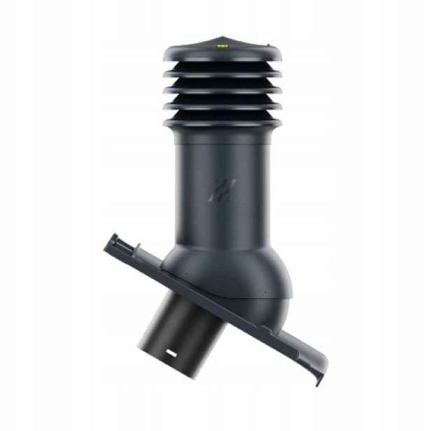 Větrací komín HiVent pro střešní krytinu Rubín 9V fi 125 mm Antracit Angoba