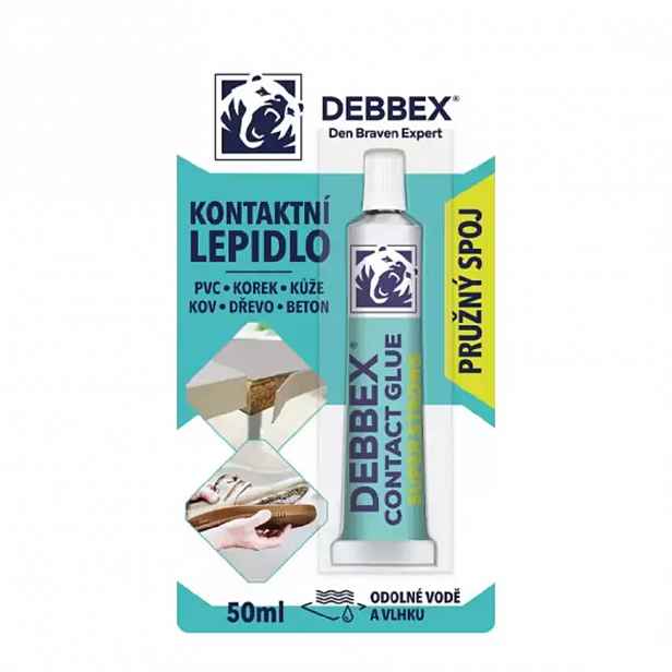 Kontaktní lepidlo Debbex 50ml blistr
