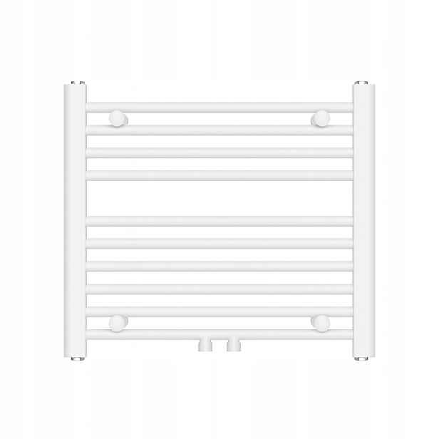 Koupelnový radiátor Malý Carat 480 x 550 mm Bílý Výkon 215 W