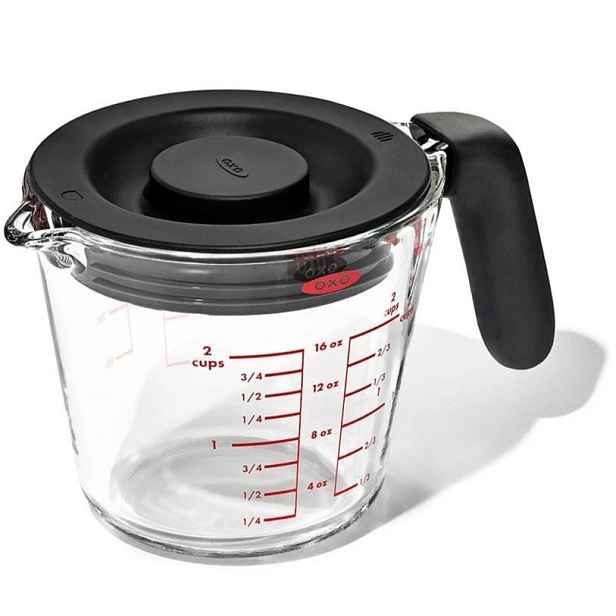 Oxo – Odměrka skleněná 0,5 l s víkem Good Grips