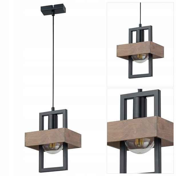 Závěsná lampa Robin černá minimalistická nad psacím stolem, moderní Sigma