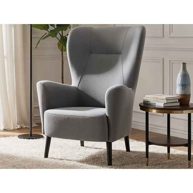 Křeslo Next, šedá látka