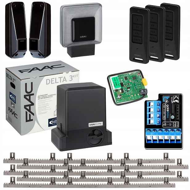 Faac DELTA3+ Modul WiFi Lampa+ Lišta+ Pilot 3ks pohon posuvné brány