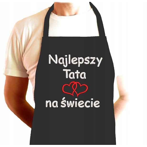 Praktický dárek ke Dni Tatínků pro otce tchána, Kuchyňská Zástěra s nápisem