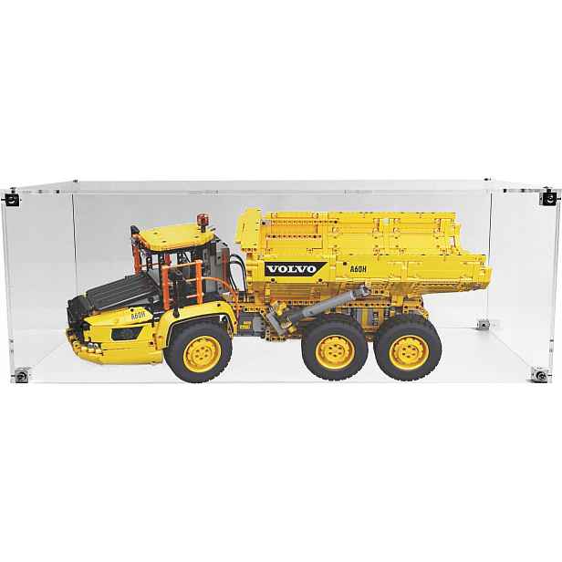 Vitrína Drewlandia pro stavebnici Lego 42114 Kloubový vozík Volvo 6x6