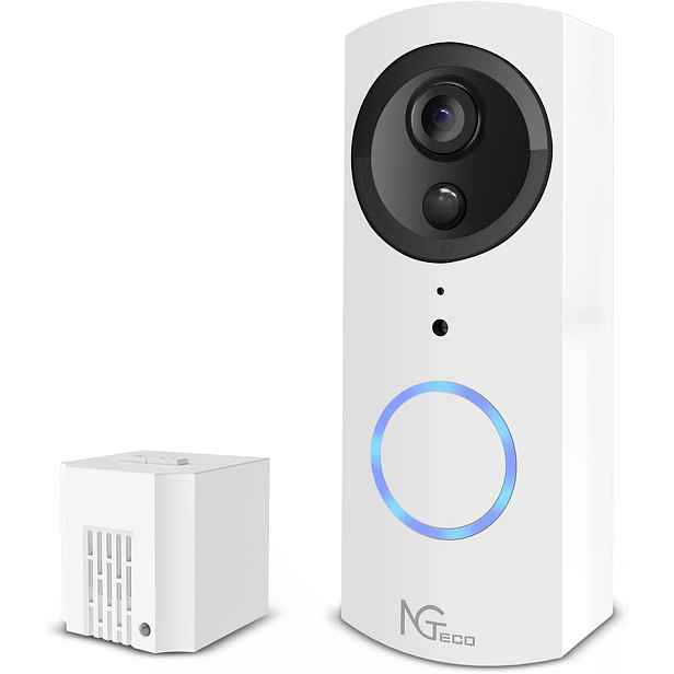 NGTeco Videodomofon Wifi Bezdrátový Zvonek S Kamerou detekce pohybu