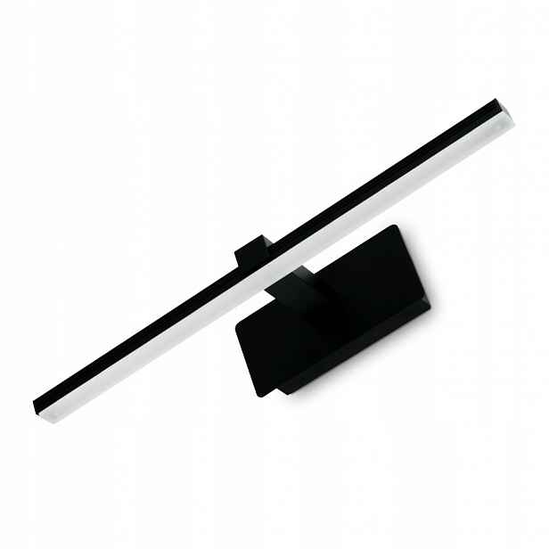 Kinkiet Led lampa Koupelna nad zrcadlo obraz 9W 40cm 845lm Černá neutrální