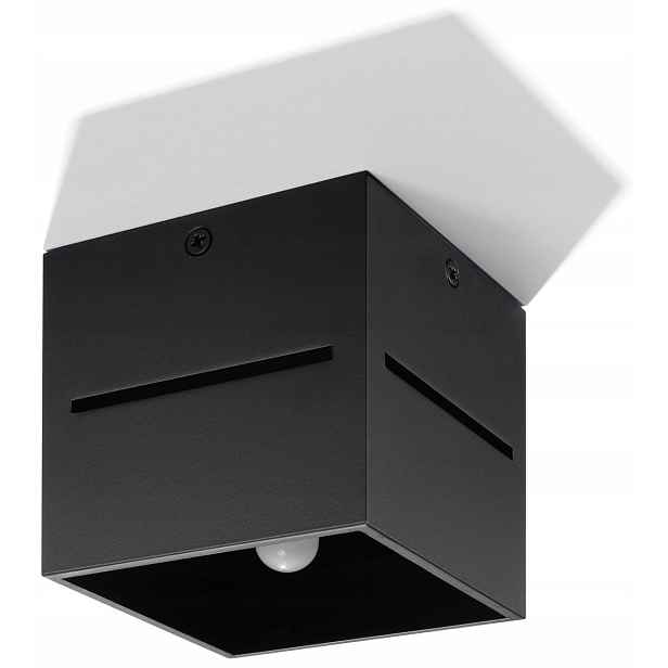 Spotová nástěnná lampa Lobo Černá Sollux