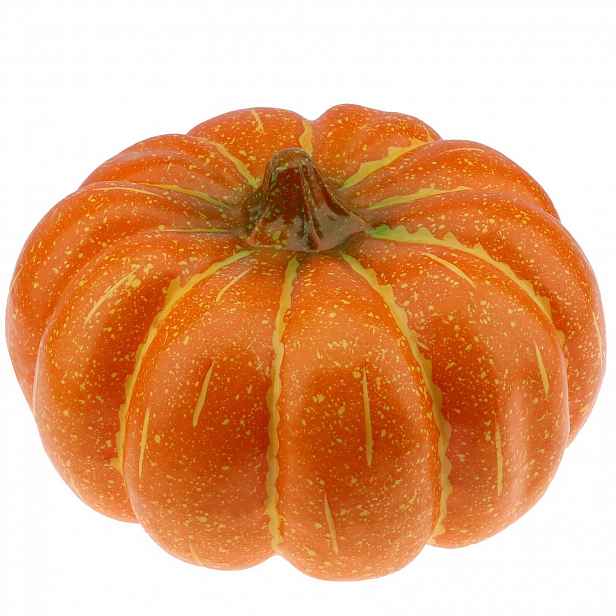 Umělá Dekorativní Dýně 33 CM Velká Podzimní Halloween Žlutá