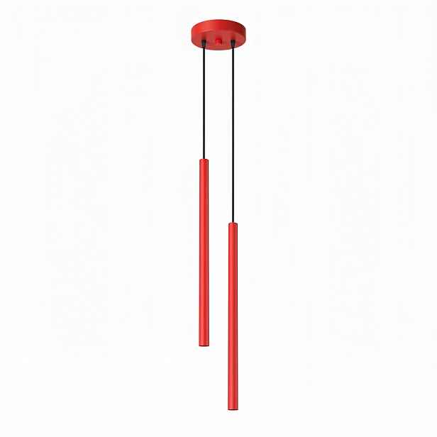 Závěsná lampa Zwis Svítidlo 2 tuby tenké G9 Pastelo 2 červené Sollux