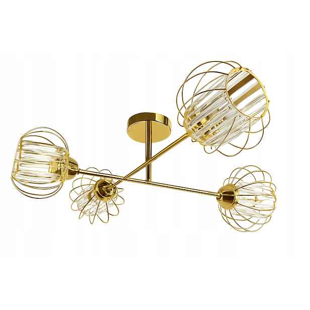Závěsná Stropní Lampa Křišťálová Lampa zlatá Moderní Led glamour